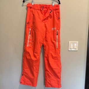 Bright Pink/Orange Snow Pants